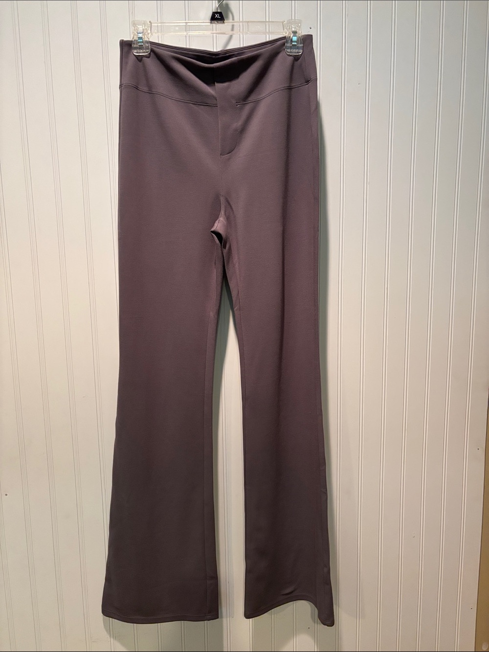 NWT HALARA High Waisted Work/Leisure Gray Flare Pants Size M TALL